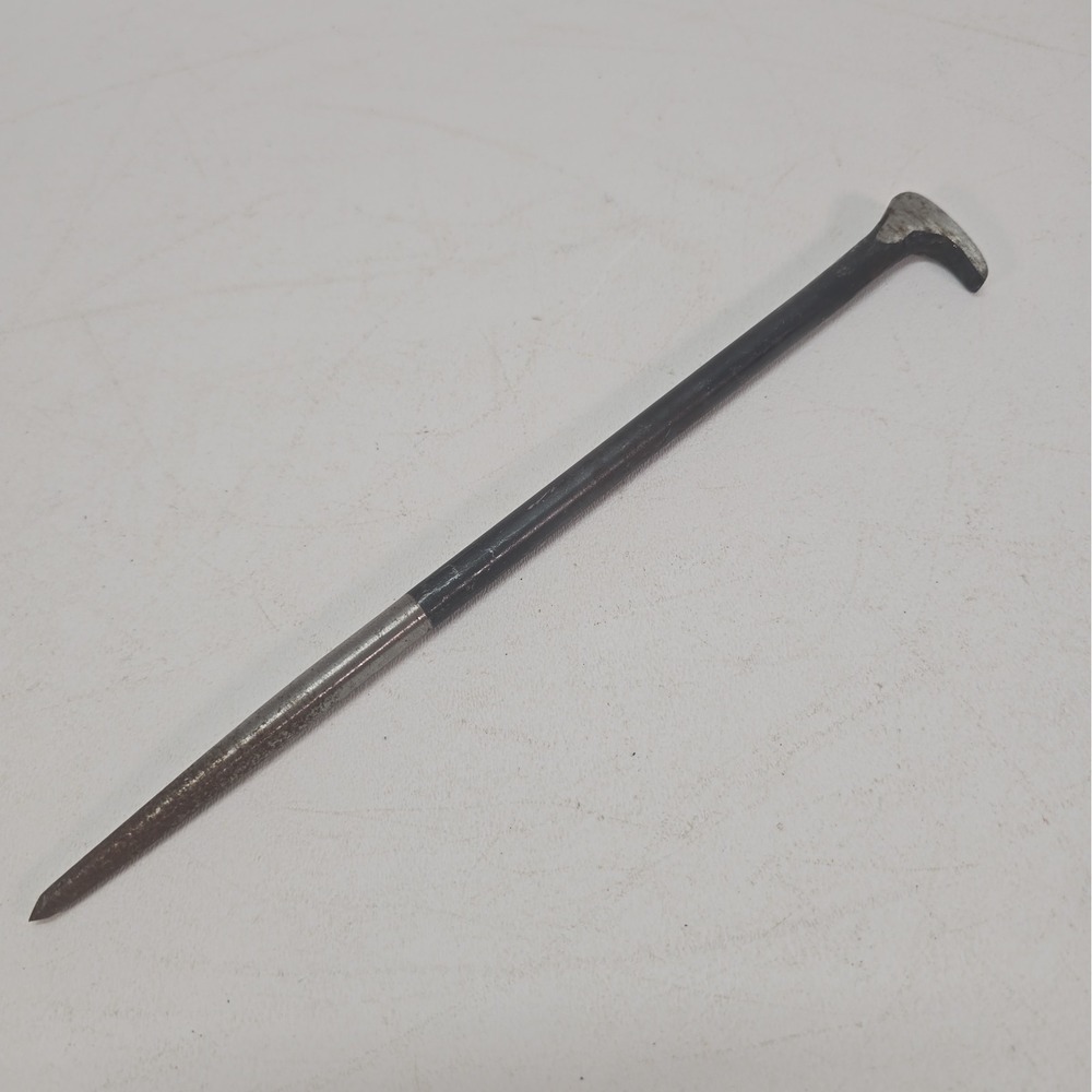 Rolling Head Pry Bar 11.75" Long 1.5" Head 3/8" Rod Dia Steel Bar Heel Pry Bars